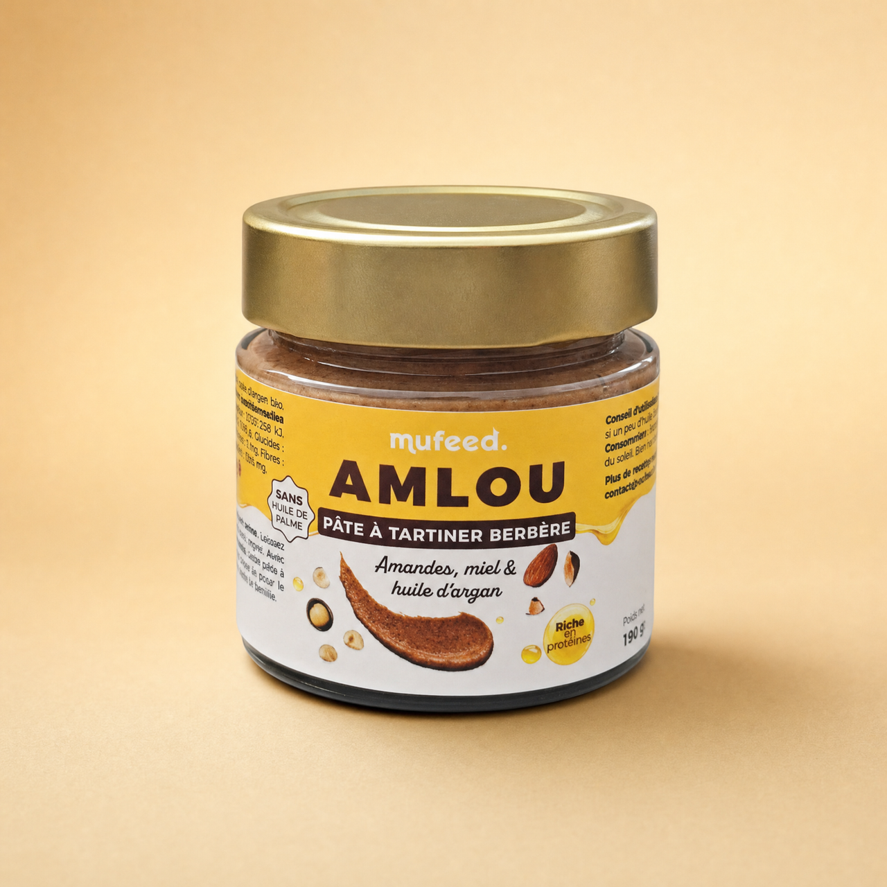 Amlou — Pâte à Tartiner Marocaine | Amandes, Argan & Miel | 190g