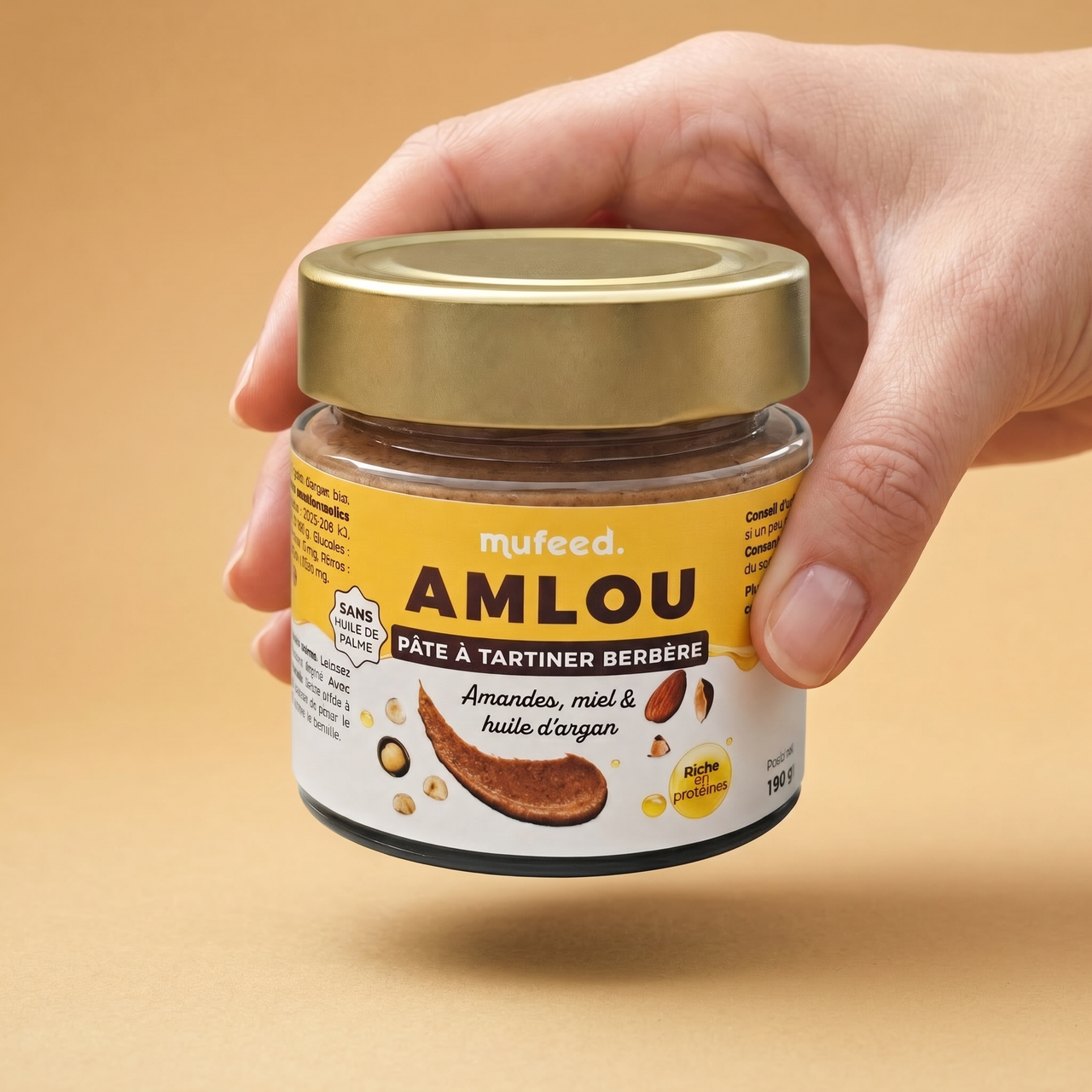 Amlou — Pâte à Tartiner Marocaine | Amandes, Argan & Miel | 190g
