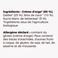 Liste des ingrédients de la Talbina (porridge) Datte Coco