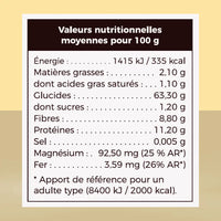 Valeurs nutriotionnelles de la Talbina (porridge) Nature