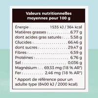 Valeurs nutriotionnelles de la Talbina (porridge) Datte Choco